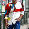 Men's shirt top creative print casual fashion spring and summer shirts-Shirts-Bennys Beauty World