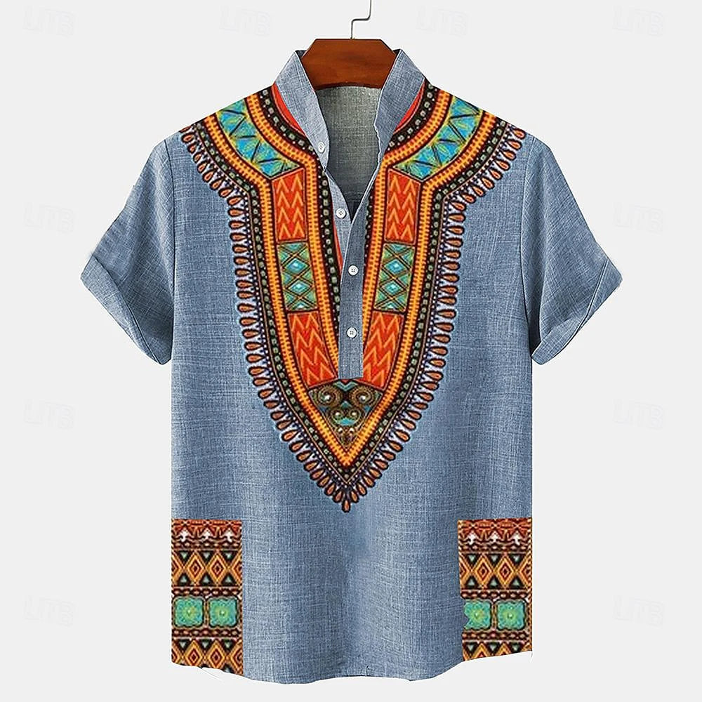 Men's Shirt Linen Men's Tops-Bennys Beauty World