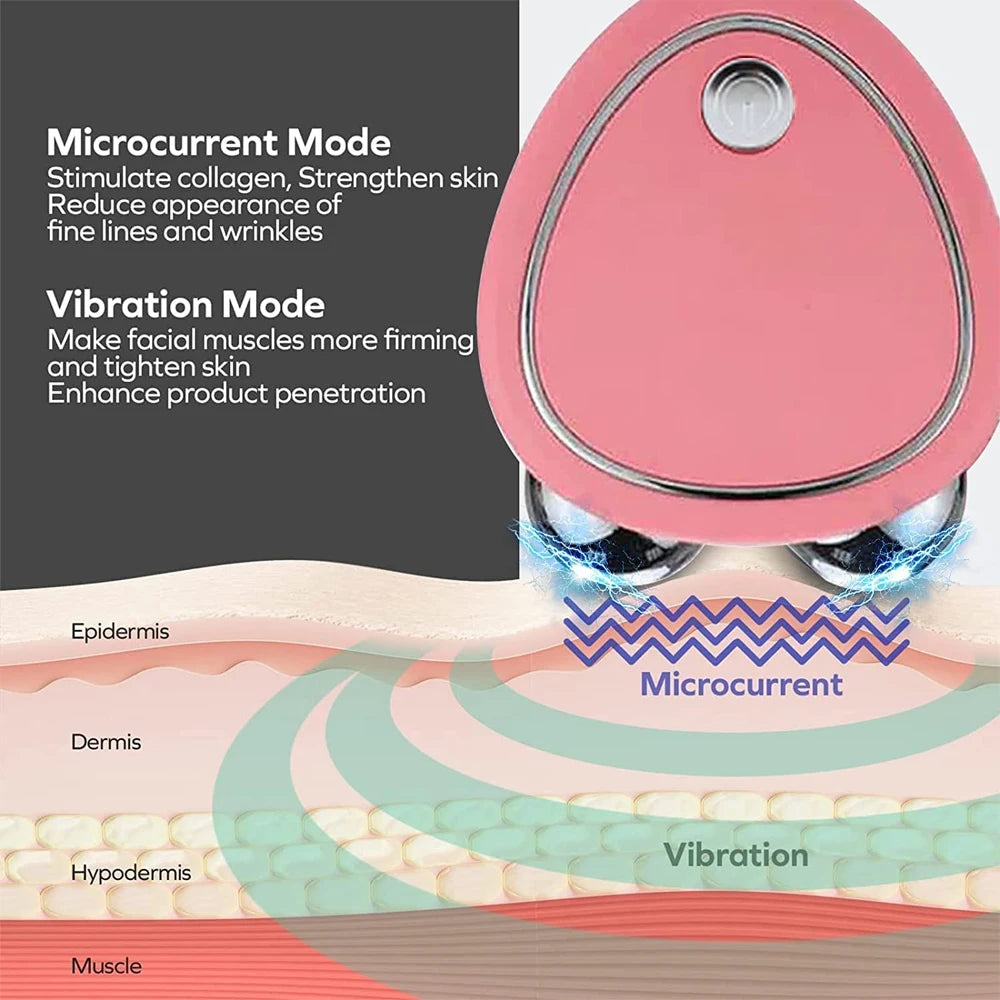 Microcurrent Face Lift Machine Face Roller Massager