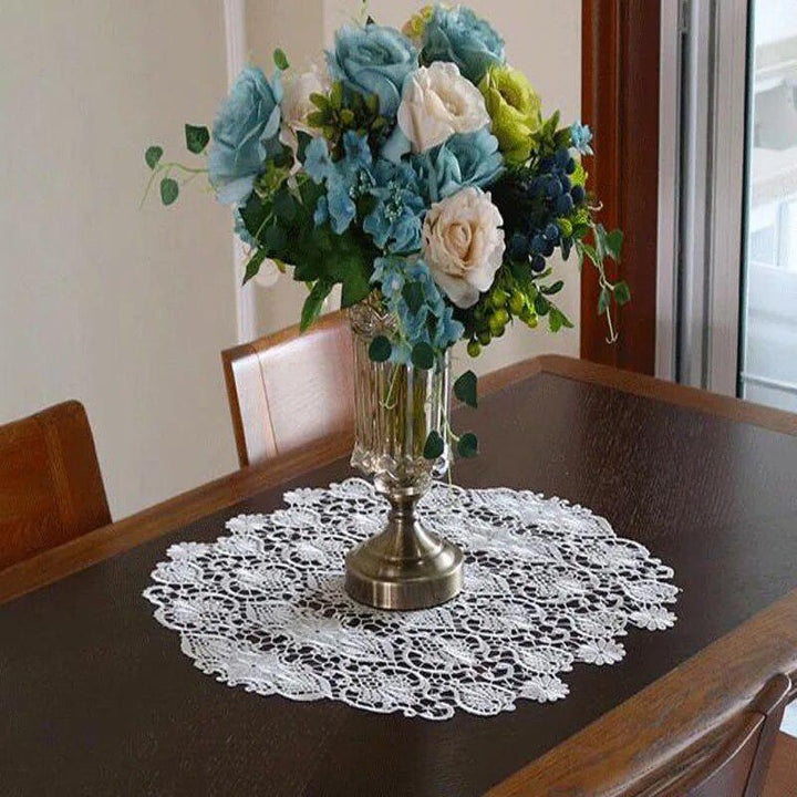 Luxury Flower Embroidery bed Table Runner flag cloth cover Coffee Christmas Party home tablecloth Wedding New year decor-Arlik interiors