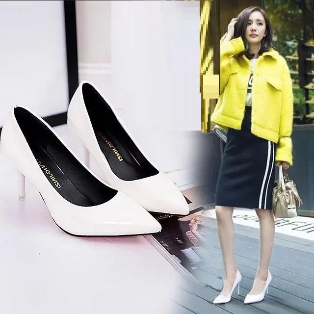 Women's Shoes Pointed Toe Pumps Patent Leather Fashion Shoes