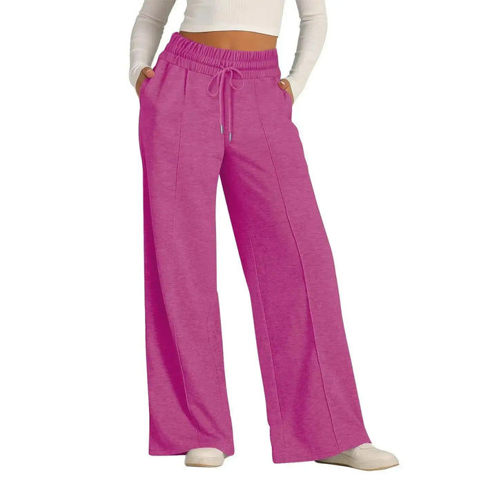 Womens Wide Leg Sweatpants High Waisted Baggy Flared Pants-Pant-Bennys Beauty World