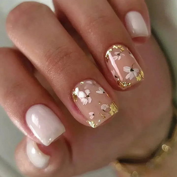 Short Square Press-On Nails – 24 Pcs Acrylic False Nail Tips | Bennys Beauty World-Nails-Bennys Beauty World