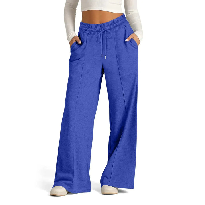 Womens Wide Leg Sweatpants High Waisted Baggy Flared Pants-Pant-Bennys Beauty World