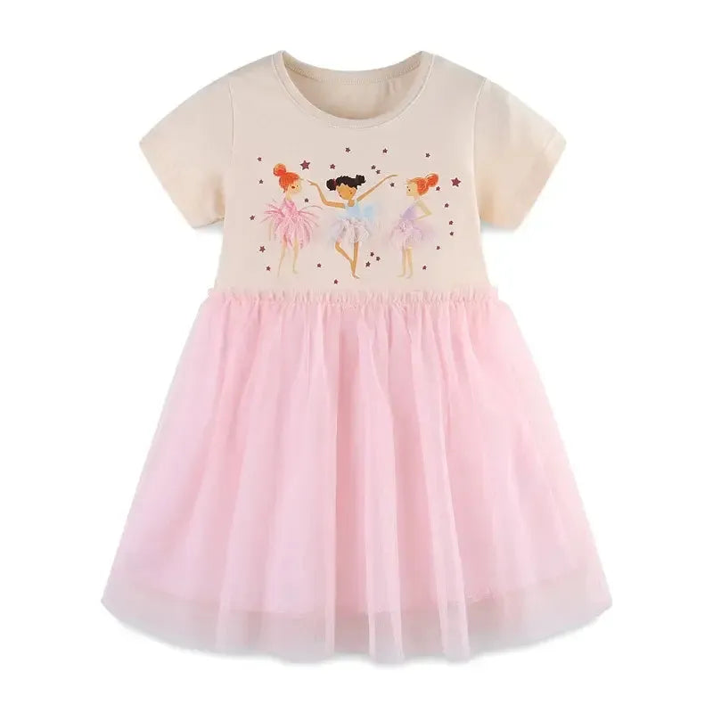 Jumping Meters 2-7T Summer Princess Girls Dresses-Dresses-Bennys Beauty World