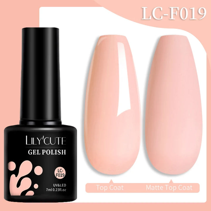 LILYCUTE Dark Brown Gel Nail Polish For Manicure Nails Art