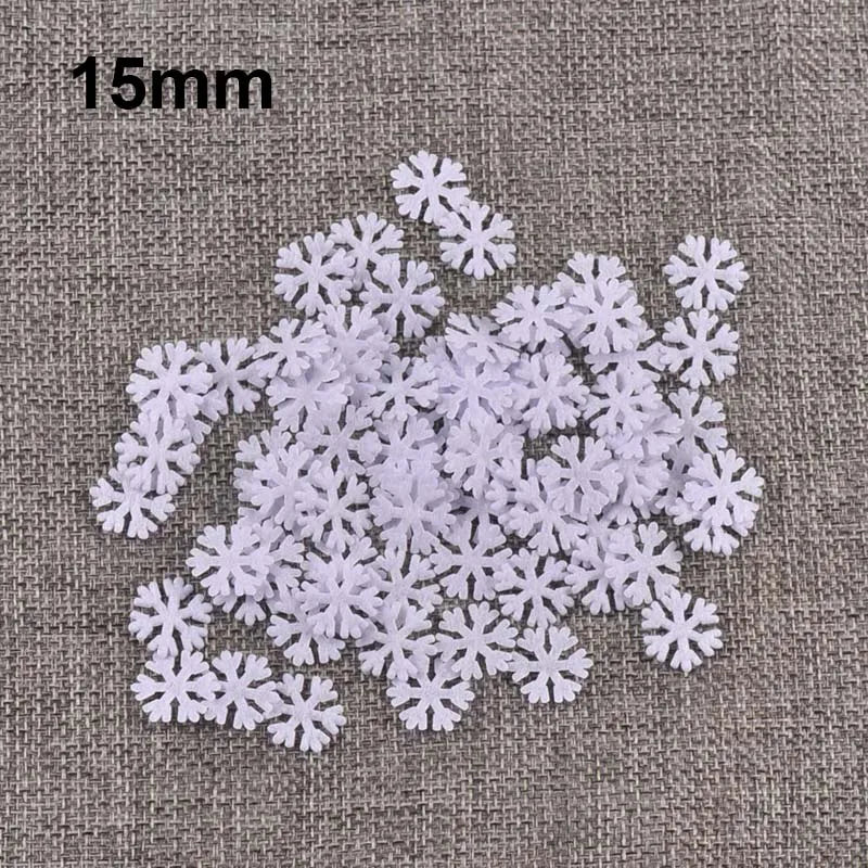 White Felt Snowflake Christmas Sticker