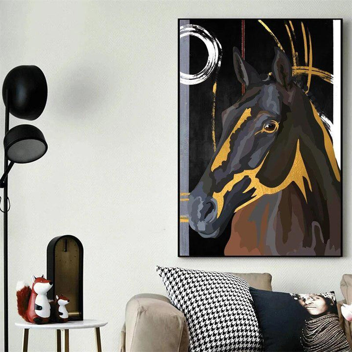 Abstract Horse Posters Wall Art-Painting-Arlik interiors