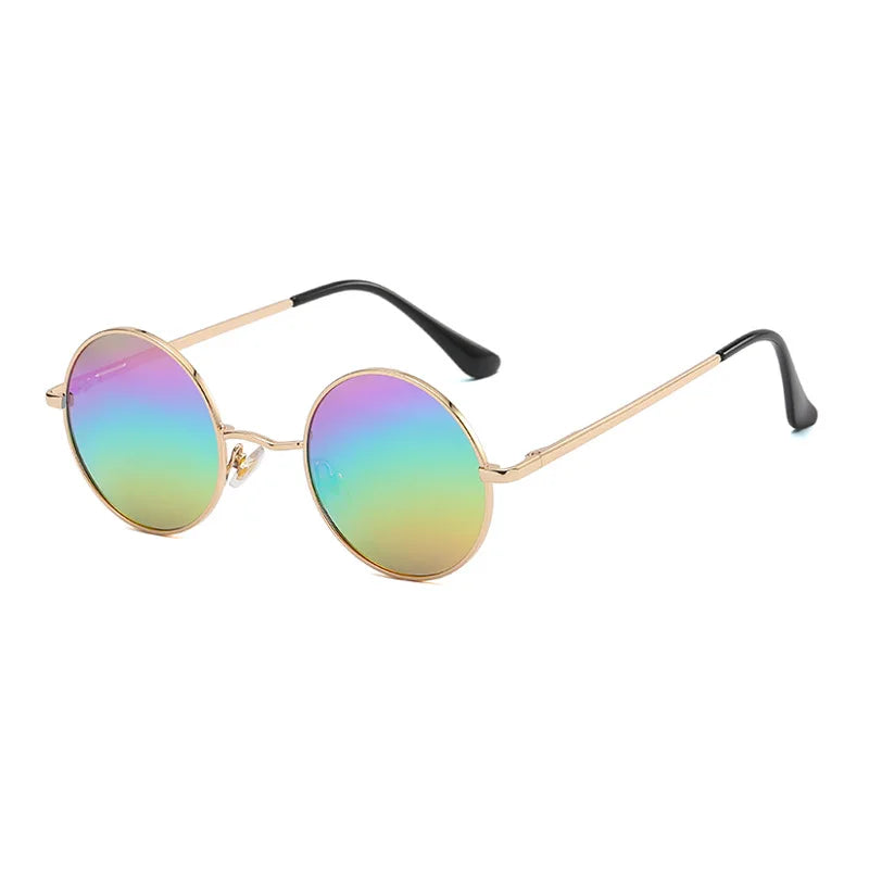Retro Round Polarized Sunglasses | UV400 Metal Frame Unisex