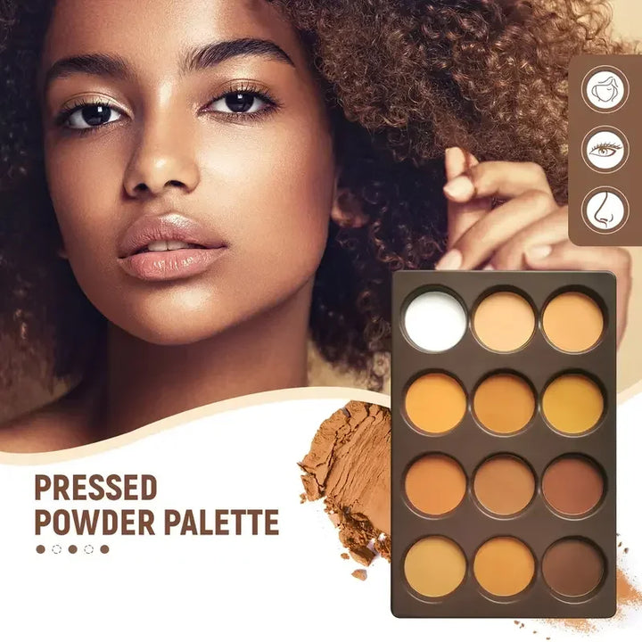 Matte Pressed Powder Bronzer &amp; Face Sculptor Palette