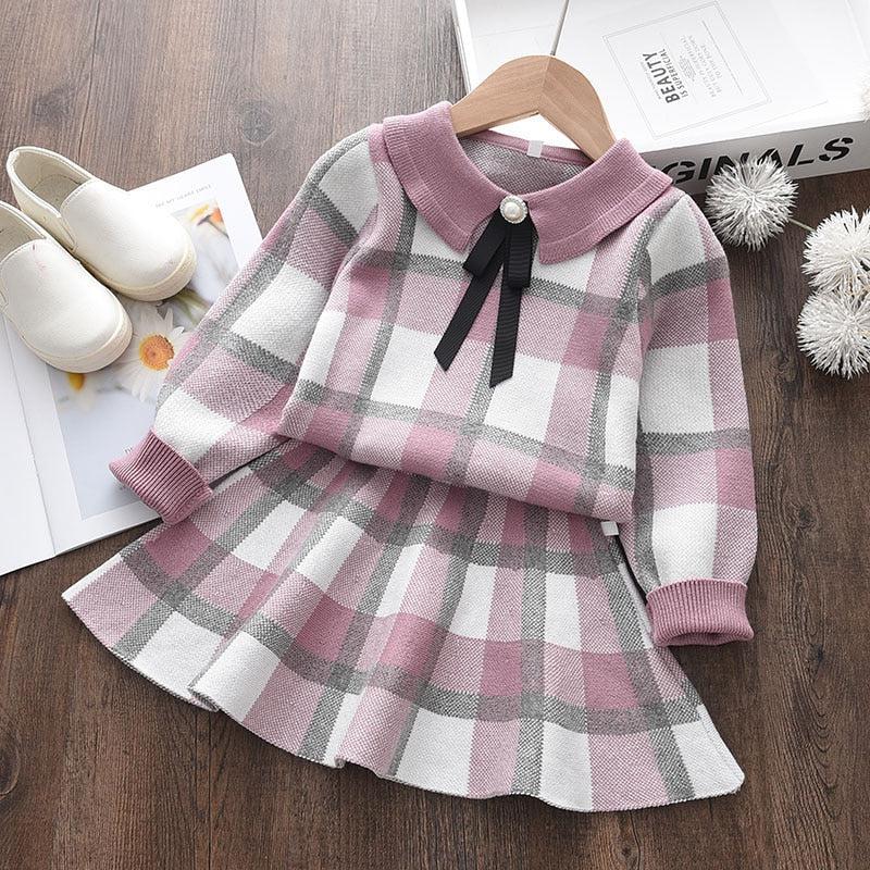 Kids Winter Sweater Dress-Dresses-Bennys Beauty World