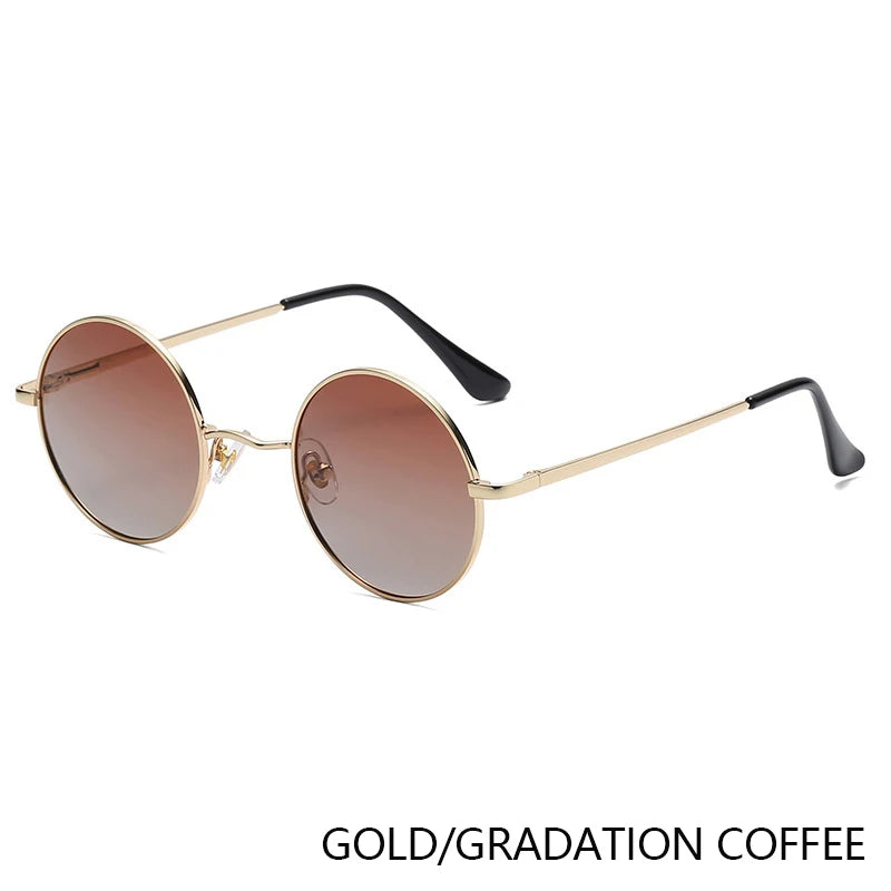 Retro Round Polarized Sunglasses | UV400 Metal Frame Unisex