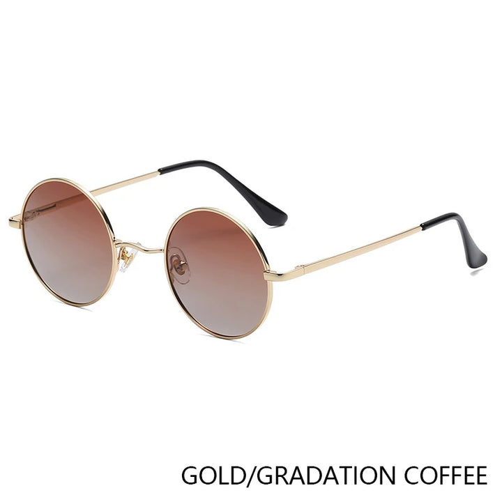 Retro Round Polarized Sunglasses | UV400 Metal Frame Unisex