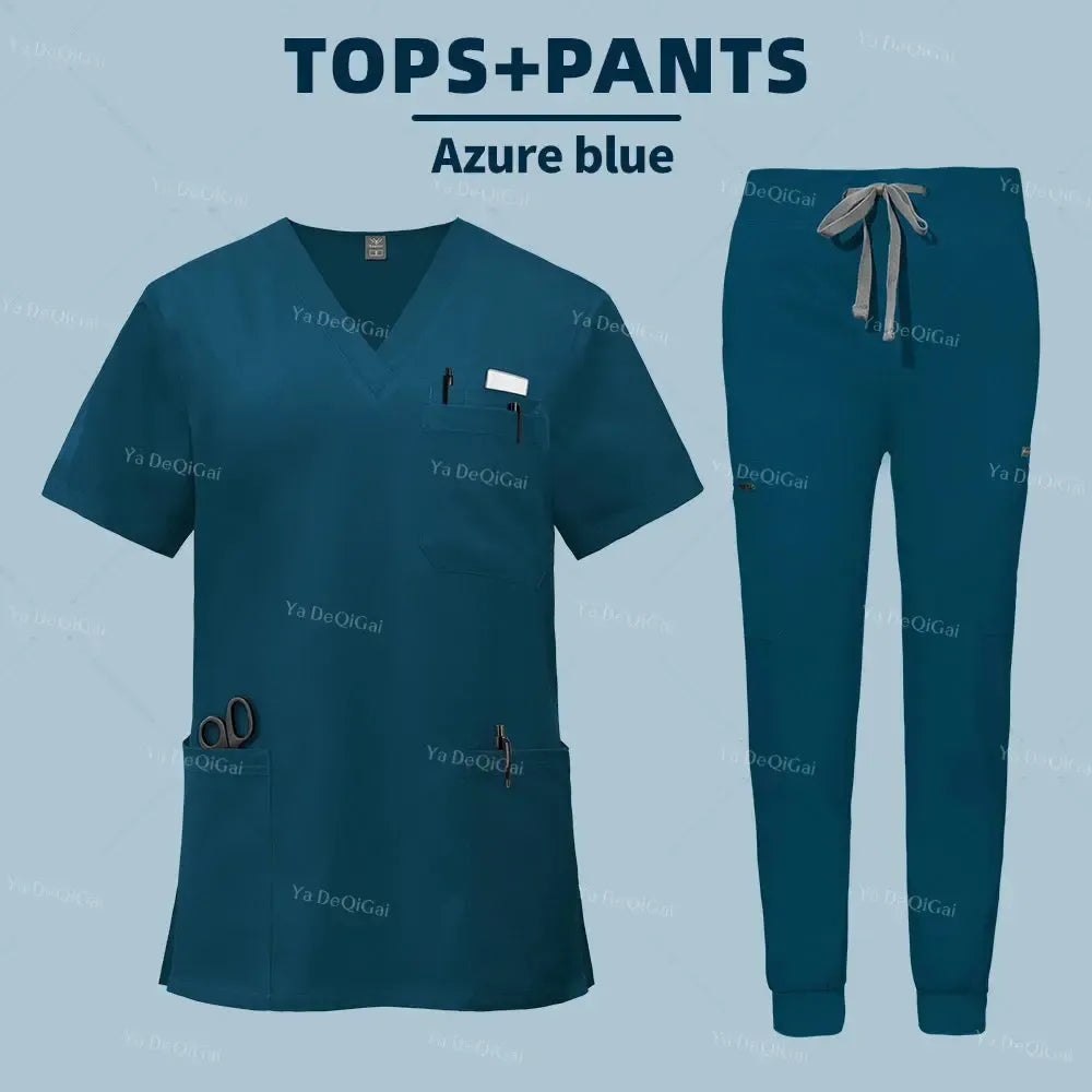 Unisex Medical Scrubs Set – With Pockets-Scrubs-Bennys Beauty World