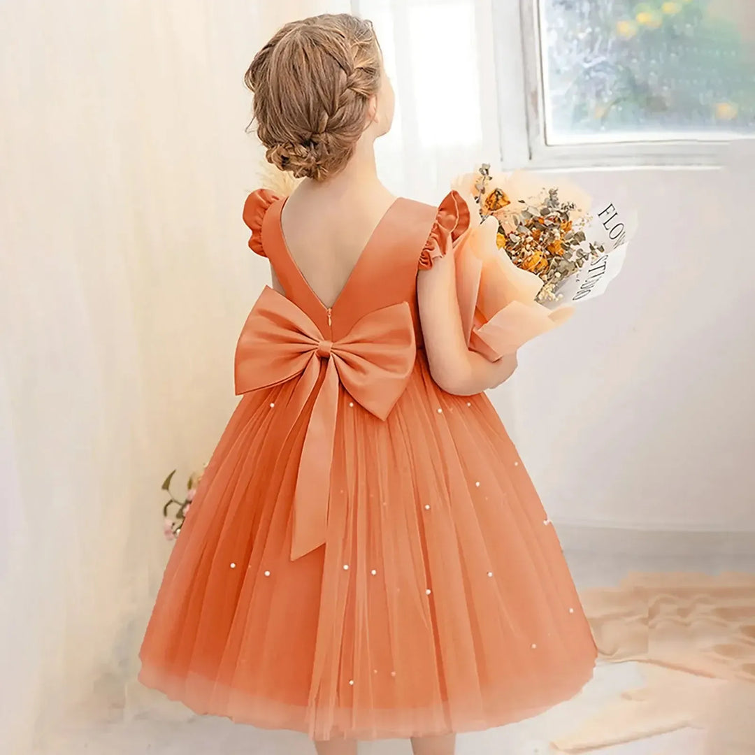Girls Flower Girl Dress – Christmas &amp; Party (18M–9Y) - Bennys Beauty World