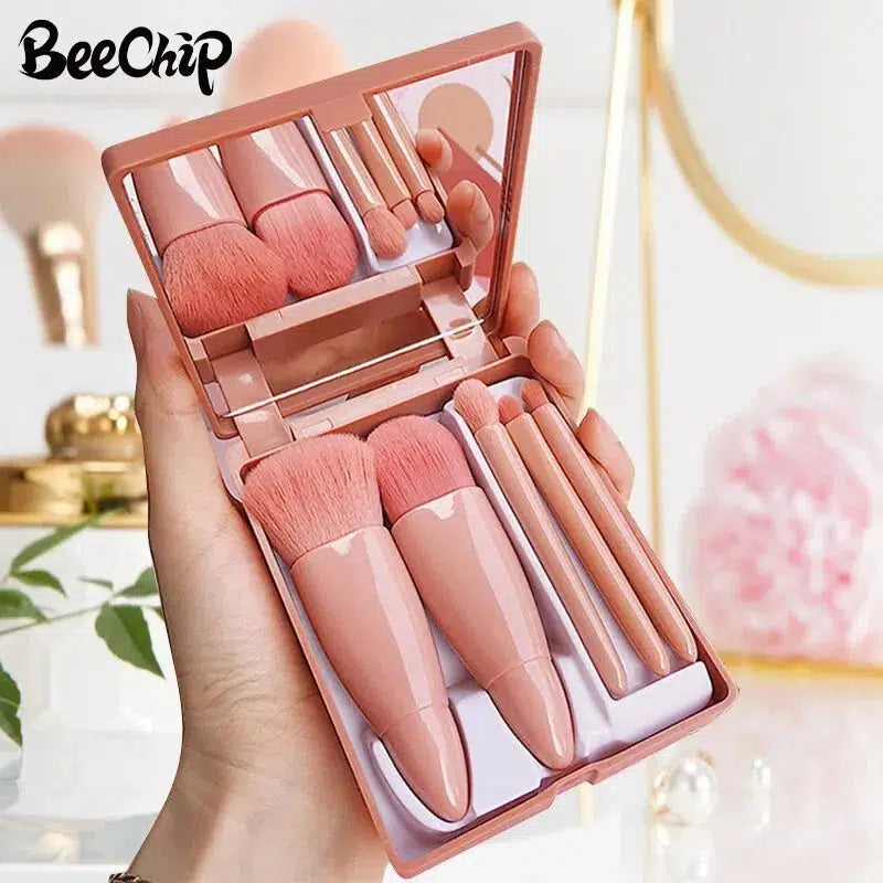 5 PCs Cosmetic Brush Portable Makeup Brush-Makeup Brush-Bennys Beauty World