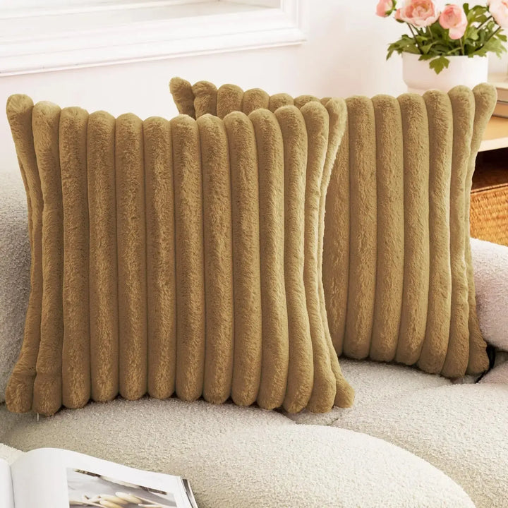 Faux Fur Sofa Cushion Cover - Bennys Beauty World