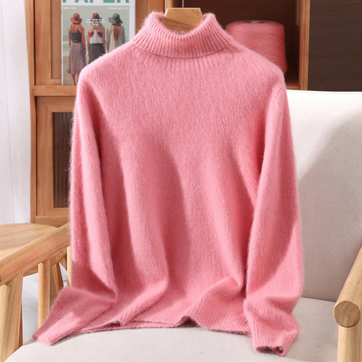 Women’s Cashmere High-Lapel Sweater