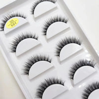 5 Pairs Eyelash Natural 3D Mink False Eyelashes Extension