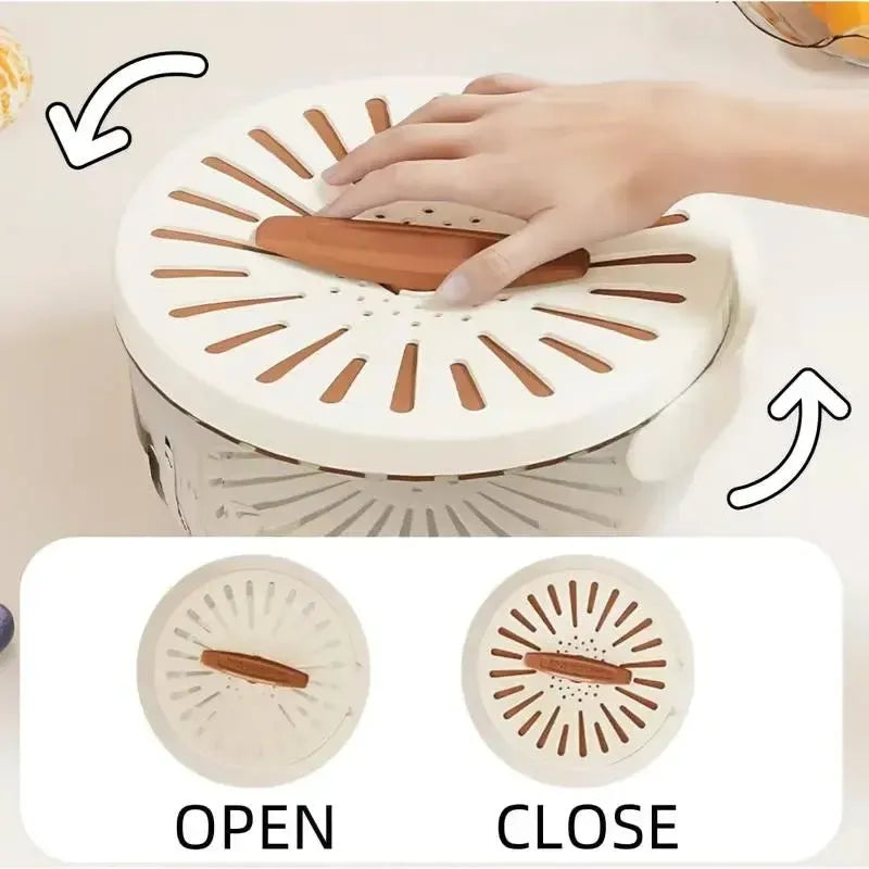 Kitchen Colander Storage Basket Multifunctional Bowl with Strainer-kitchen tools-Bennys Beauty World
