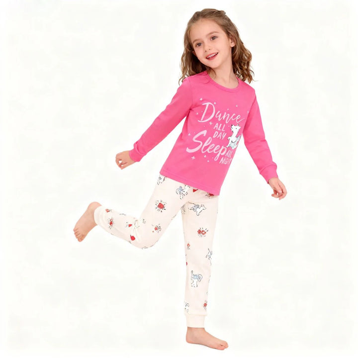 Kids Animal Print Long-Sleeve Pyjama Set | Boys &amp; Girls Sleepwear | Ages 2–7