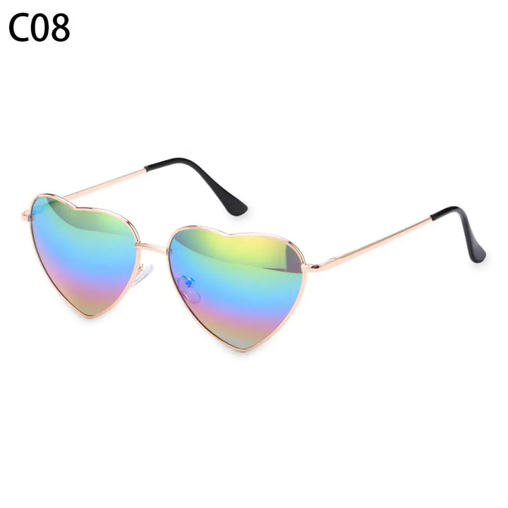 Heart-Shaped Sunglasses for Women | Polarized UV400 Metal Frame