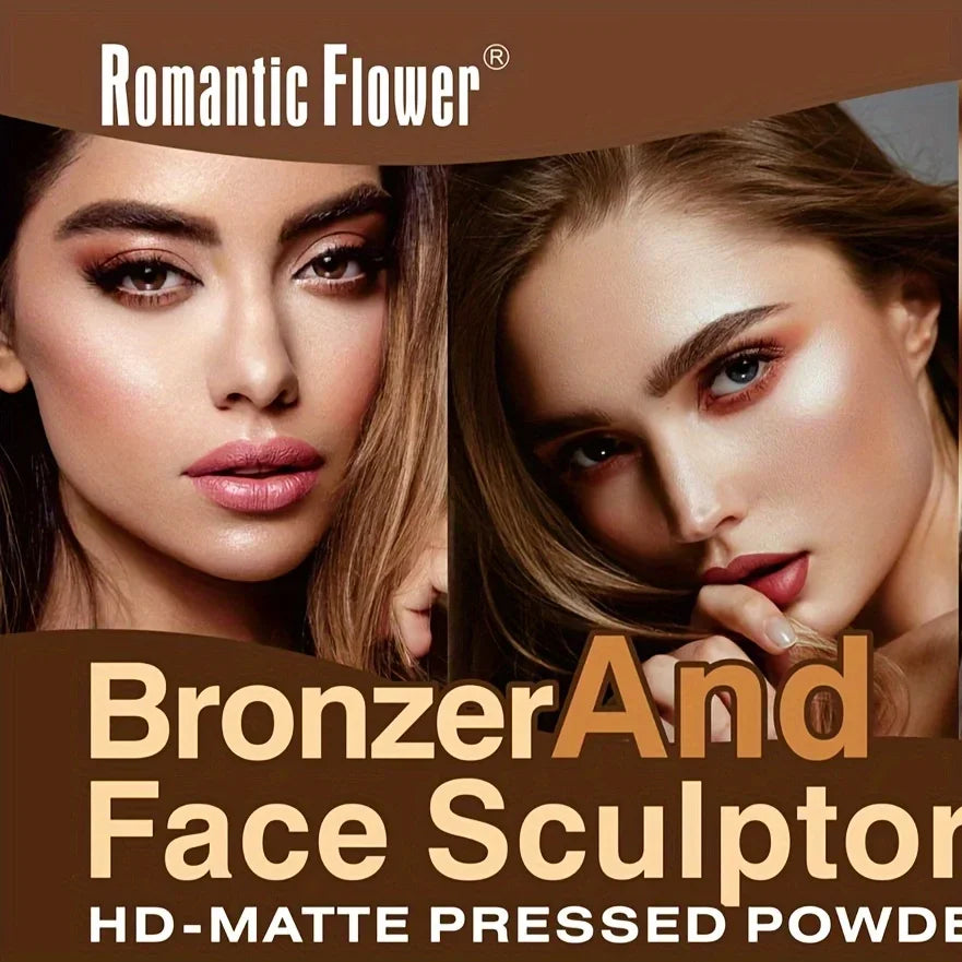 Matte Pressed Powder Bronzer &amp; Face Sculptor Palette
