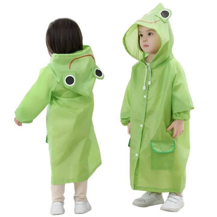 Waterproof raincoat for kids featuring cartoon animals-Suit-Bennys Beauty World