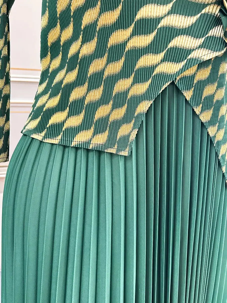 Plus Size Luxury Dresses For Women Elegant And Beautiful Gowns Miyake Pleated Dress Party Evening Prom Formal Female Fashion-Bennys Beauty World