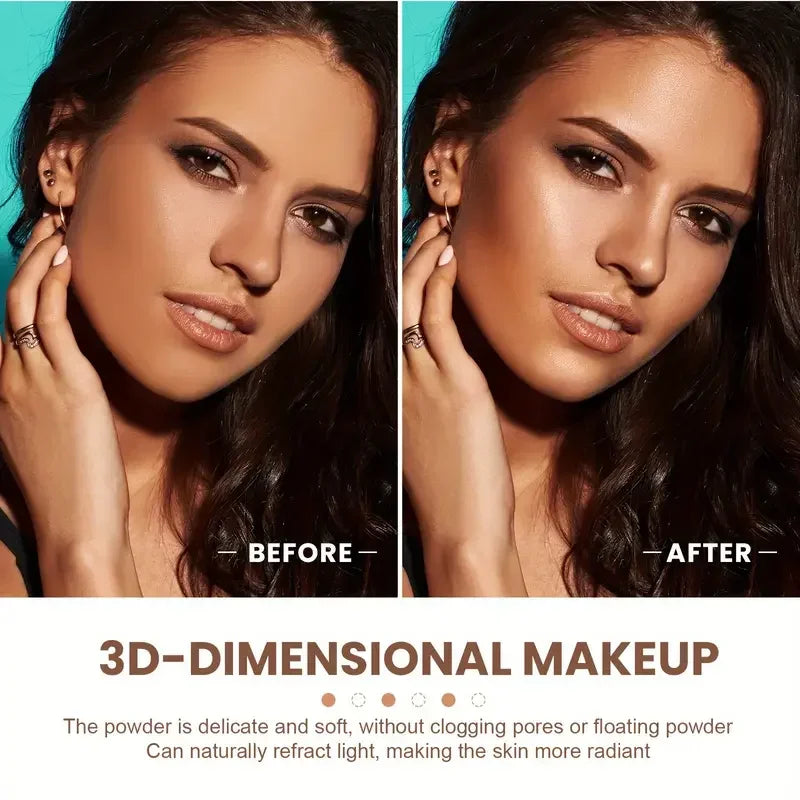 Matte Pressed Powder Bronzer &amp; Face Sculptor Palette