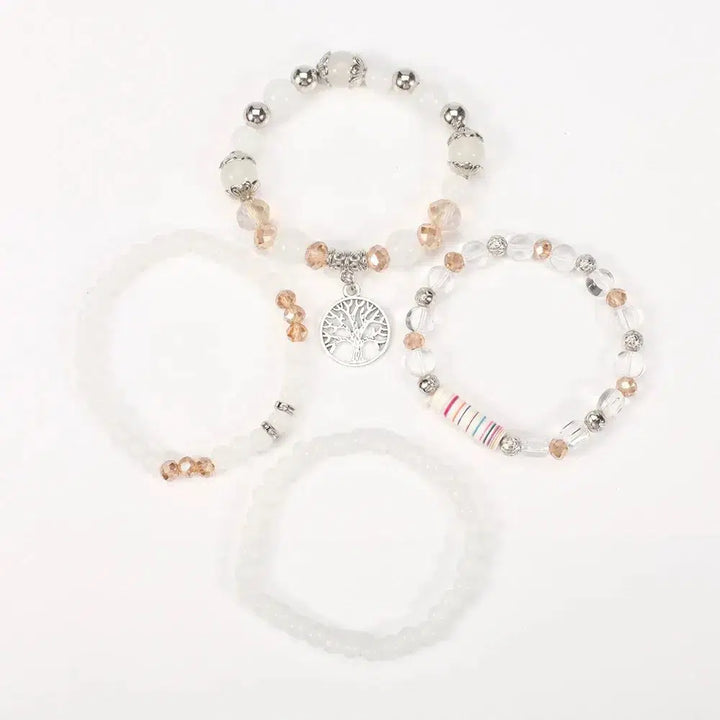 Multi-Layer Pendant Bracelet Artificial Crystal Glass-bracelet-Bennys Beauty World