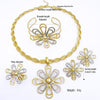 Unique Jewelry Set Gold Plated Butterfly Pendant Jewelry Set-necklace-Bennys Beauty World