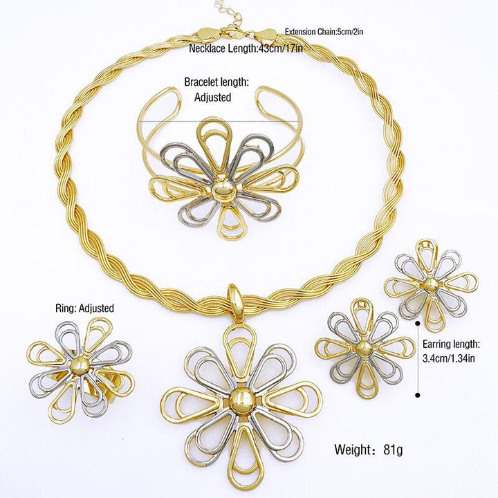 Unique Jewelry Set Gold Plated Butterfly Pendant Jewelry Set-necklace-Bennys Beauty World