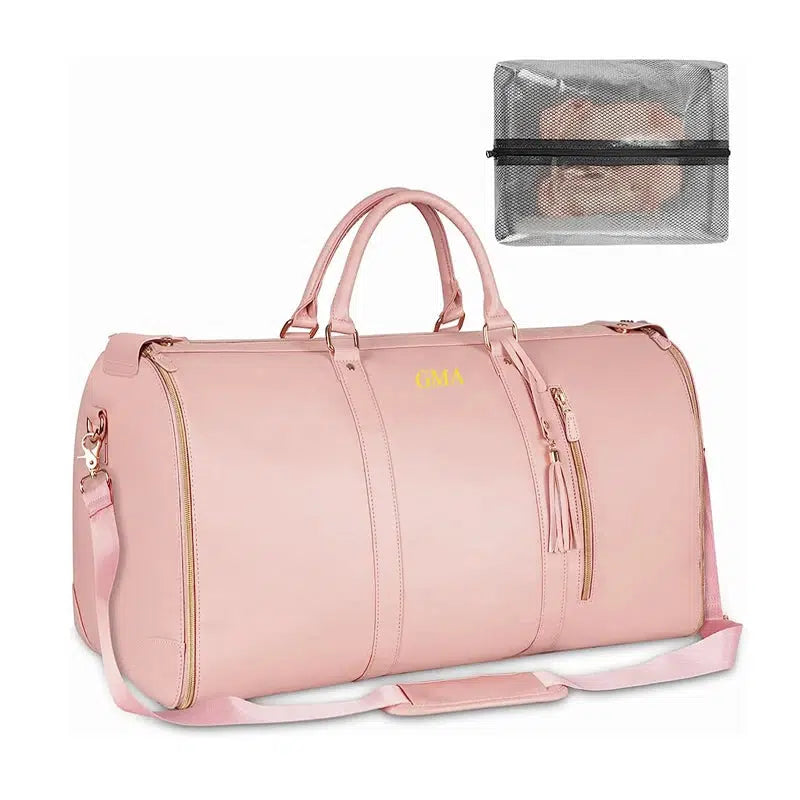 Custom Letters Carrry On PU Leather Foldable Travel Bag-bag-Bennys Beauty World