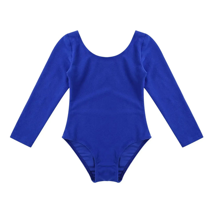 Girls Long Sleeve Ballet Leotard – Gymnastics Bodysuit - Bennys Beauty World