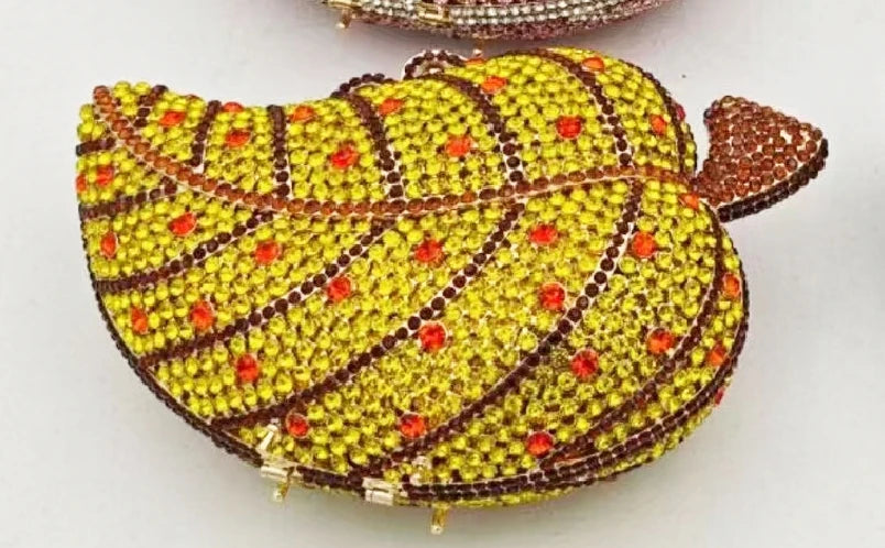 Crystal Diamond Evening Clutch Bag