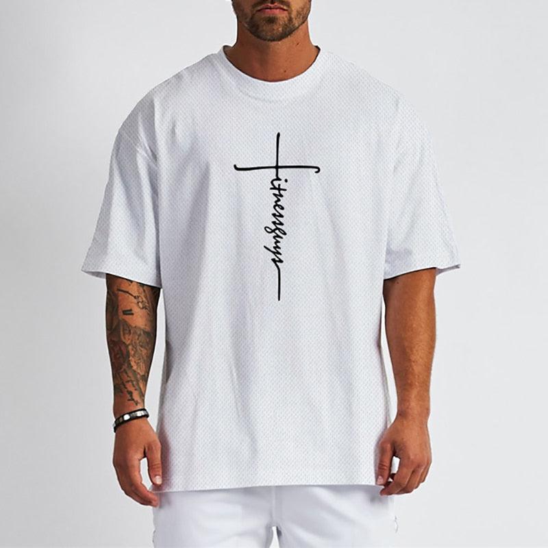 Oversized T shirt For Men Summer Half Sleeve T-Shirt-t-shirt-Bennys Beauty World