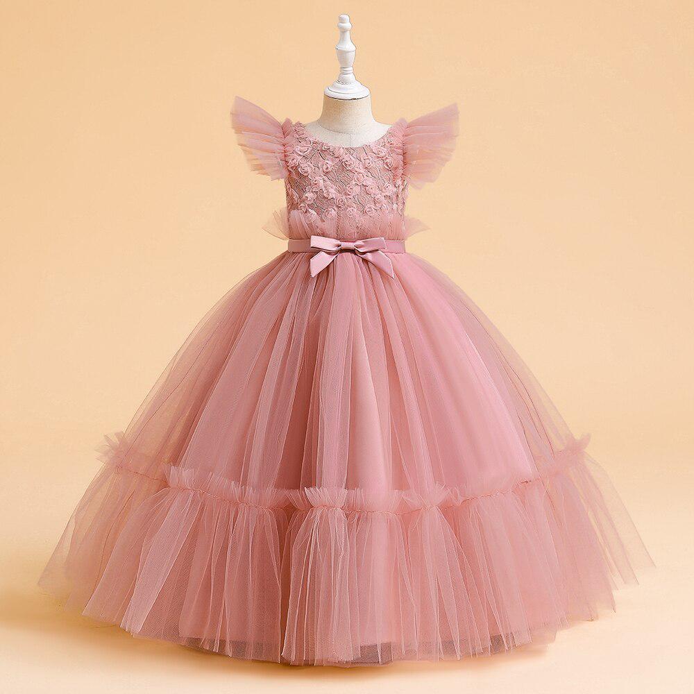 Girls Christmas Dress Flower Bridesmaid Children Princess Clothes Long Party Gowns Pageant Prom Communion Vestidos 13 14 Years-0-Bennys Beauty World