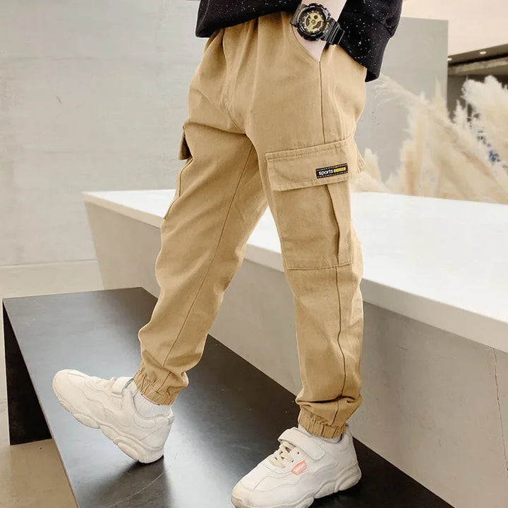Boys Cargo Pants | Casual Full-Length Trousers | Ages 3–12