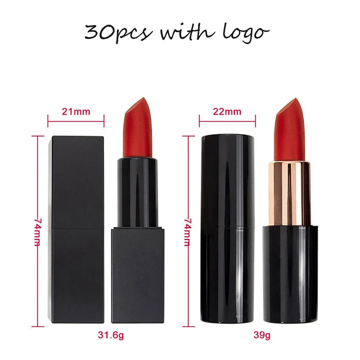 Custom 24 Colors Waterproof Matte Lipstick