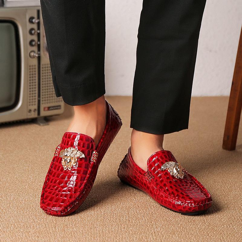Men's Leather Casual Loafers Shoes-Shoes-Bennys Beauty World