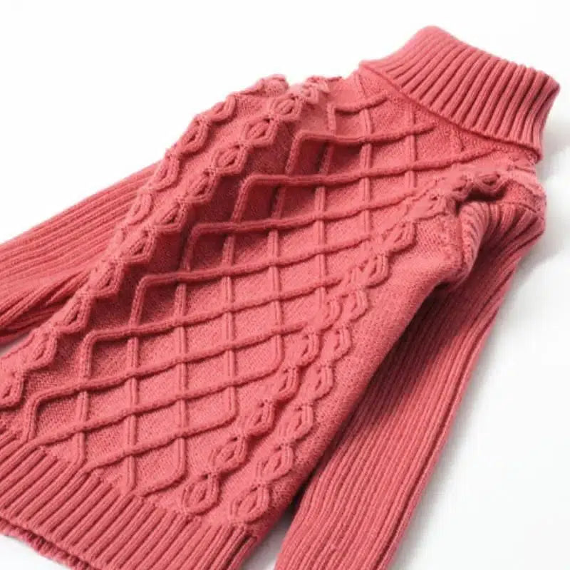 Children's Knitted Turtleneck Sweaters