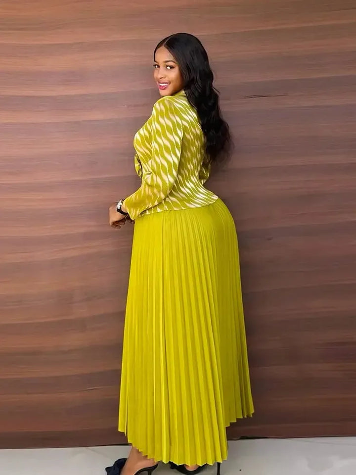 Plus Size Luxury Dresses For Women Elegant And Beautiful Gowns Miyake Pleated Dress Party Evening Prom Formal Female Fashion-Bennys Beauty World