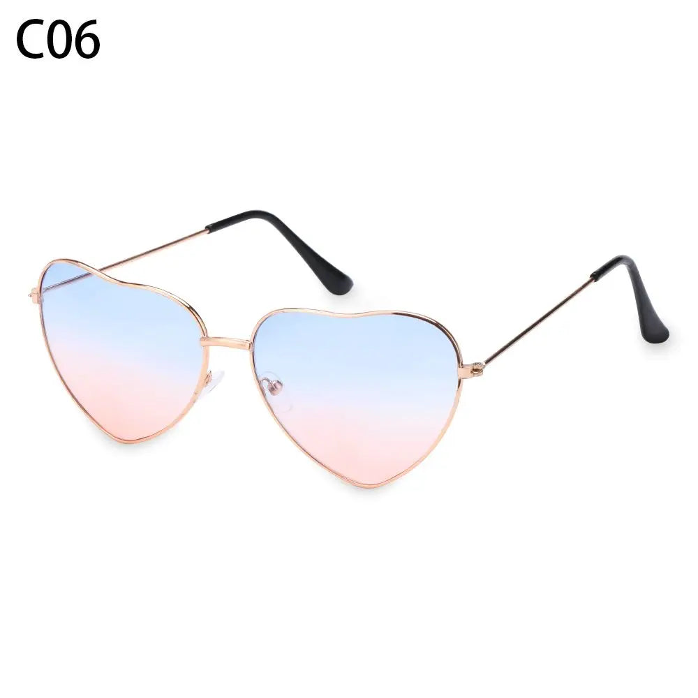 Heart-Shaped Sunglasses for Women | Polarized UV400 Metal Frame