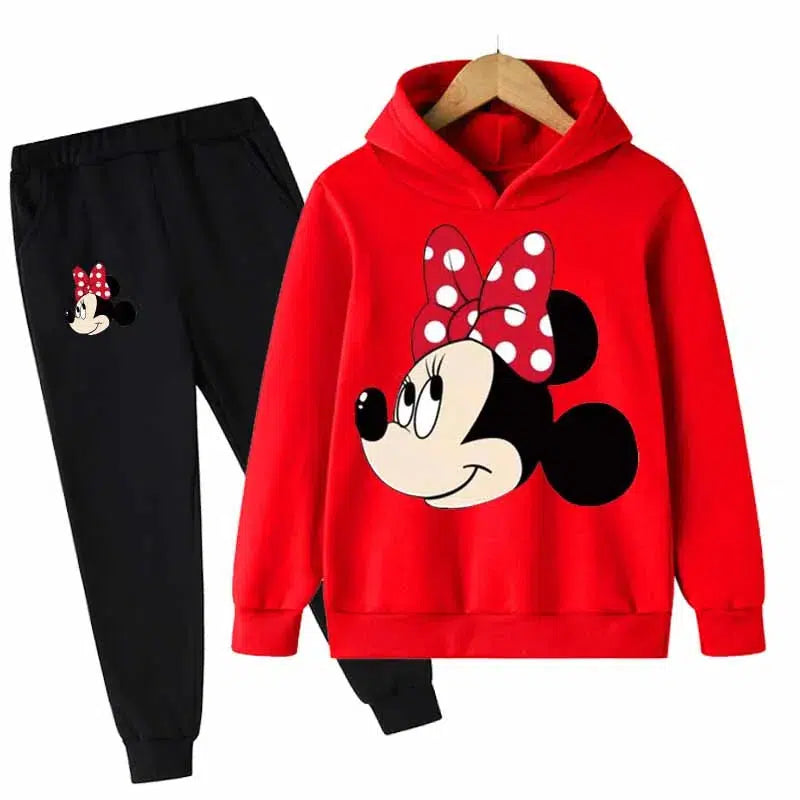 Girls Suit Kids Long Sleeve Cartoon Hoodies+Long Pants 2pcs Set-Hoodie-Bennys Beauty World