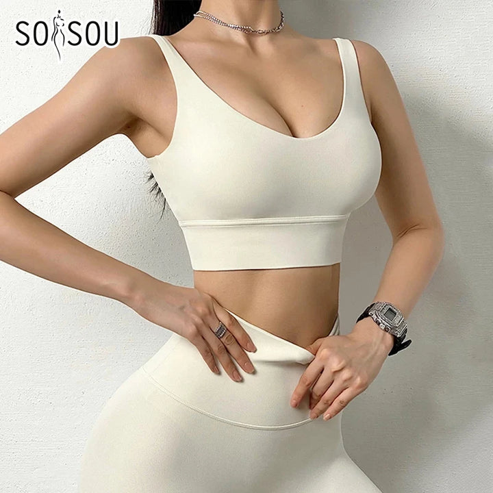 SOISOU Nylon Tracksuits Women's Yoga Set Sports Suit