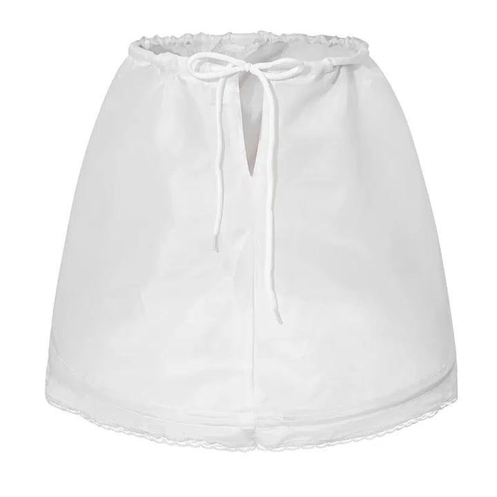 Children Petticoat A-Line 3 Hoops One Layer Kids Lace Trim Underskirt