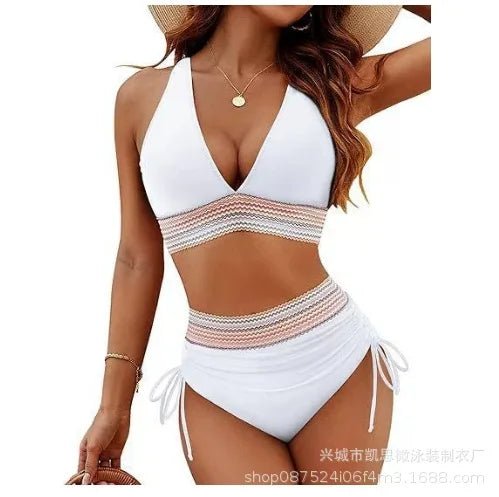 Solid Color Bikini Swimsuit Tight Multi - color - Bennys Beauty World