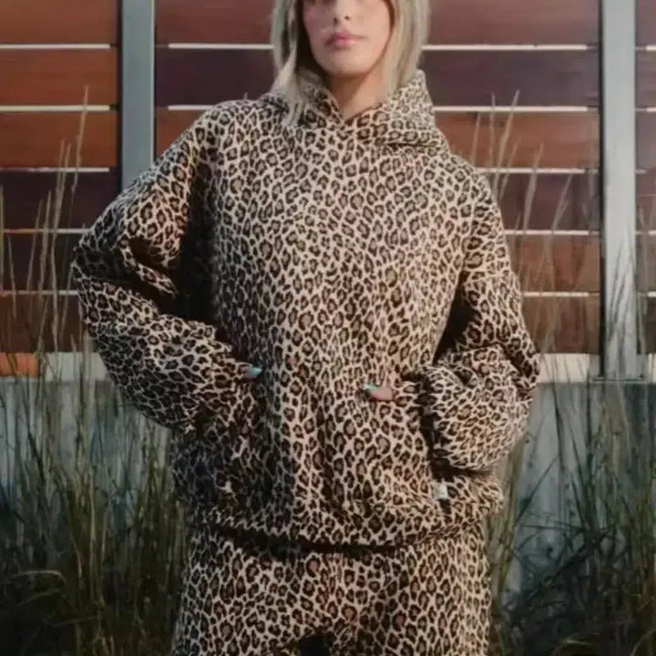 Leopard Print Hoodies Women