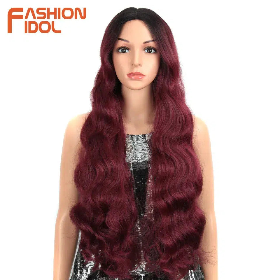 Deep Wave Wigs Synthetic Lace Front Wigs-Wig-Bennys Beauty World